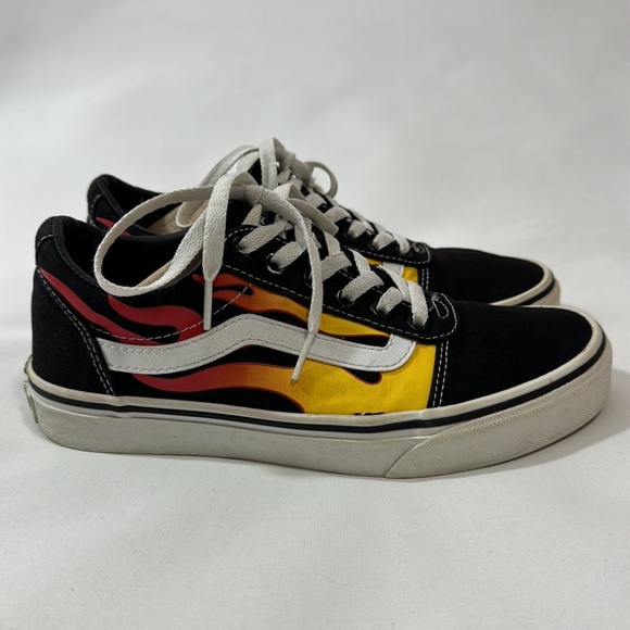Vans Old Skool Flame Womens Classic Skateboard Shoes Lace Up Size 7.5 - Picture 6 of 11